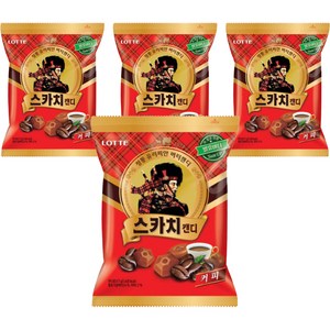 롯데웰푸드 스카치캔디 커피맛, 317g, 4개