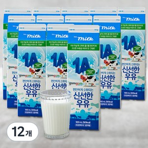 곰곰 소화가 잘되는 신선한 우유, 900ml, 12개