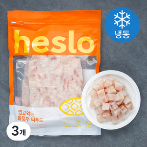 해슬로 선동네모명태살 강정용 큐브형 (냉동), 1kg, 3개