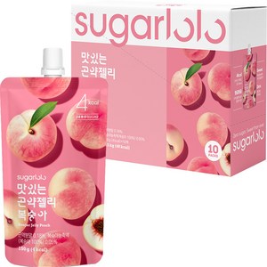 슈가로로 맛있는 곤약젤리 복숭아 10개입, 150ml, 10개