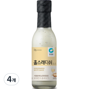 청정원 홀스래디쉬 소스, 205g, 4개