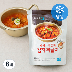 집으로온 돼지고기 듬뿍 김치 짜글이 (냉동), 400g, 6개