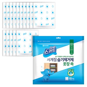 스카트 사계절 습기제거제 옷장 쏙 본품 15p, 450g, 1개