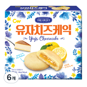 청우식품 유자치즈케익, 190g, 6개