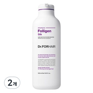 닥터포헤어 폴리젠 손상 모발용 실크 샴푸 플로럴향, 500ml, 2개