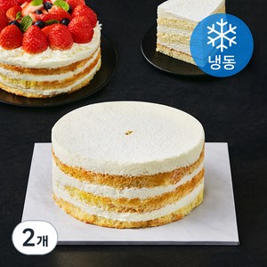 더메나쥬리 상하목장 우유 레이어 케이크 (냉동), 2개, 550g