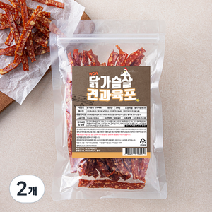 닭가슴살 견과육포, 200g, 2개