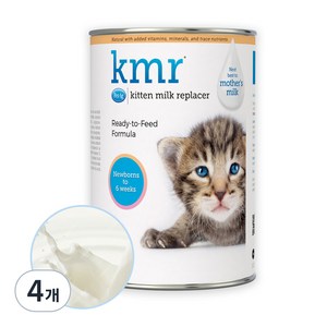 펫에그 KMR 리퀴드 고양이 분유, 325ml, 4개