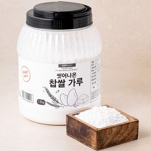 씻어나온 국내산 찹쌀 가루, 1.8kg, 1통