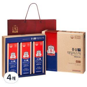 정관장 홍삼건 데일리스틱 + 쇼핑백, 450g, 4개