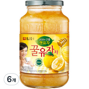 담터 꿀유자차, 1kg, 6개, 1개입