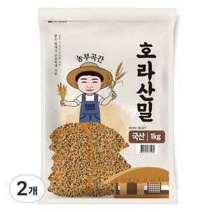 농부곡간 국내산 호라산밀, 1kg, 2개