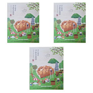제주 구운 소보루 우도땅콩 6p, 3개, 228g
