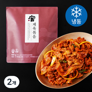 견우푸드궁 제육볶음 (냉동), 400g, 2개