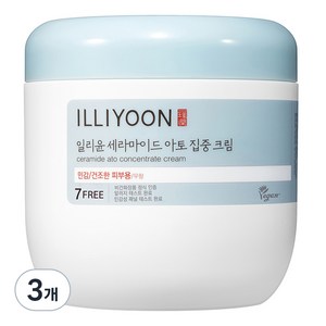 일리윤 세라마이드 아토 집중 바디크림 무향, 500ml, 3개