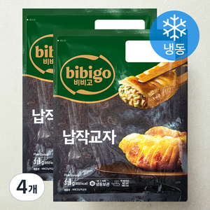 비비고 납작교자 (냉동), 315g, 4개