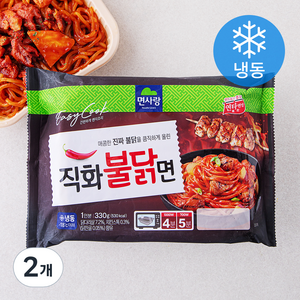 면사랑 직화불닭면 1인분 (냉동), 330g, 2개