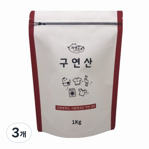 자연으로 구연산, 1kg, 3개