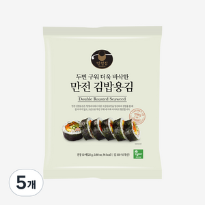 만전김 두번구워 더욱 바삭한 만전 김밥용김 10매, 25g, 5개