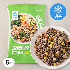 청정원 그레인보우 닭가슴살 2개입 (냉동), 400g, 5개