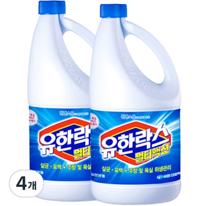 유한락스 멀티액션 레귤러, 1.8L, 4개