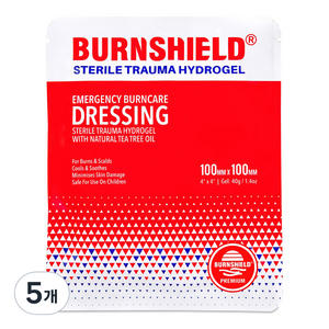 BURNSHIELD 하이드로겔 드레싱 재생밴드, 5개