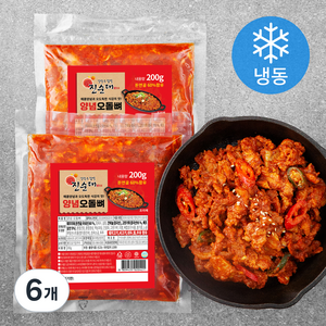 강창구찹쌀진순대 양념 오돌뼈 (냉동), 200g, 6개