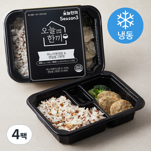 오늘한끼 퀴노아영양밥 & 깻잎동그랑땡 (냉동), 230g, 4팩