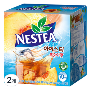 네스티 복숭아맛 아이스티 분말, 12.5g, 70개입, 2개