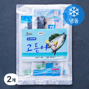 제주 간고등어 (냉동), 400g, 2개