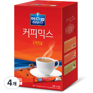 맥스웰하우스 커피믹스 오리지널, 11.8g, 100개입, 4개