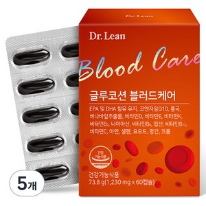 닥터린 글루코션 블러드케어 73.8g, 60정, 5개