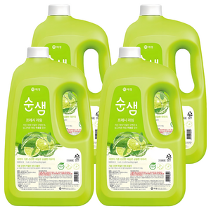 순샘 프레시라임 주방세제, 3L, 4개