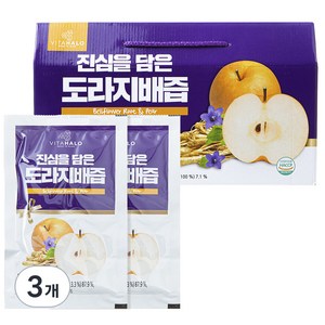 비타할로 진심을 담은 도라지배즙, 2400ml, 3개