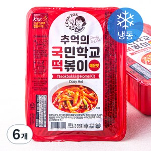 추억의 국민학교 떡볶이 매운맛 (냉동), 600g, 6개