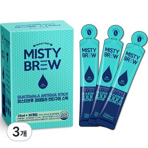 미스티브루 과테말라 안티구아 액상 스틱 더치커피, 25ml, 30개입, 3개