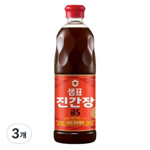 샘표 진간장 금S, 860ml, 3개