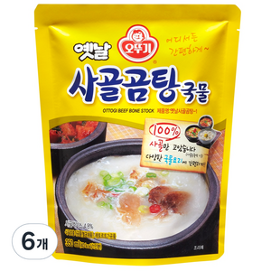 오뚜기 옛날 사골곰탕 국물, 350g, 6개