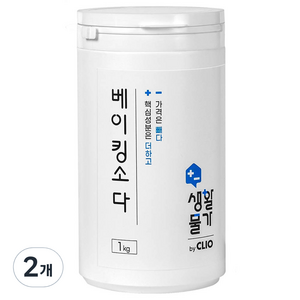 크리오 생활물가 베이킹소다 다목적 세정제, 1kg, 2개