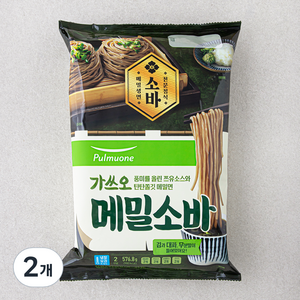 풀무원 가쓰오 메밀소바 2인분, 576.8g, 2개