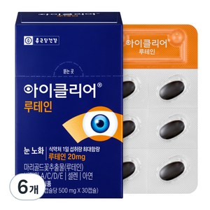 아이클리어 루테인 15g, 30정, 6개