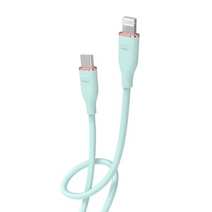 morac 츄잉 USB C타입-8핀 PD 라이트닝 고속 충전 케이블, 민트, 1개