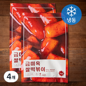 금미옥 쌀떡볶이 (냉동), 440g, 4개