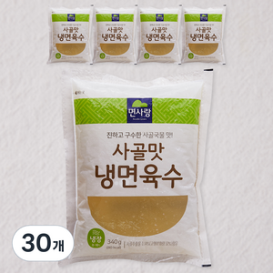 면사랑 사골맛 냉면육수, 340g, 30개