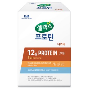 셀렉스 프로틴 너츠바, 1kg, 1개