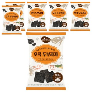 맑은물에 국산 두부와 밀이 들어간 오곡 두부과자, 6개, 50g
