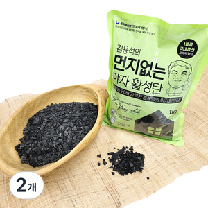 김용석생활연구소 야자활성탄 실내 탈취제 본품, 1kg, 2개