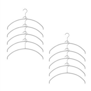 마와 논슬립 옷걸이 이코노믹 40/P, 실버, 10개