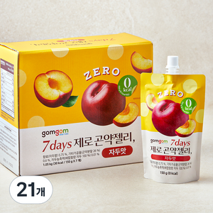 곰곰 7days 제로 곤약젤리 자두맛, 150ml, 7개입, 3박스