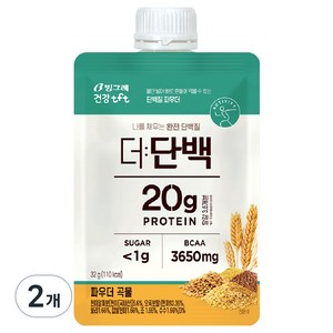 더단백 파우더 곡물 다이어트 쉐이크, 32g, 2개